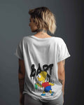 Bart Simpson Regular Fit White T-shirt