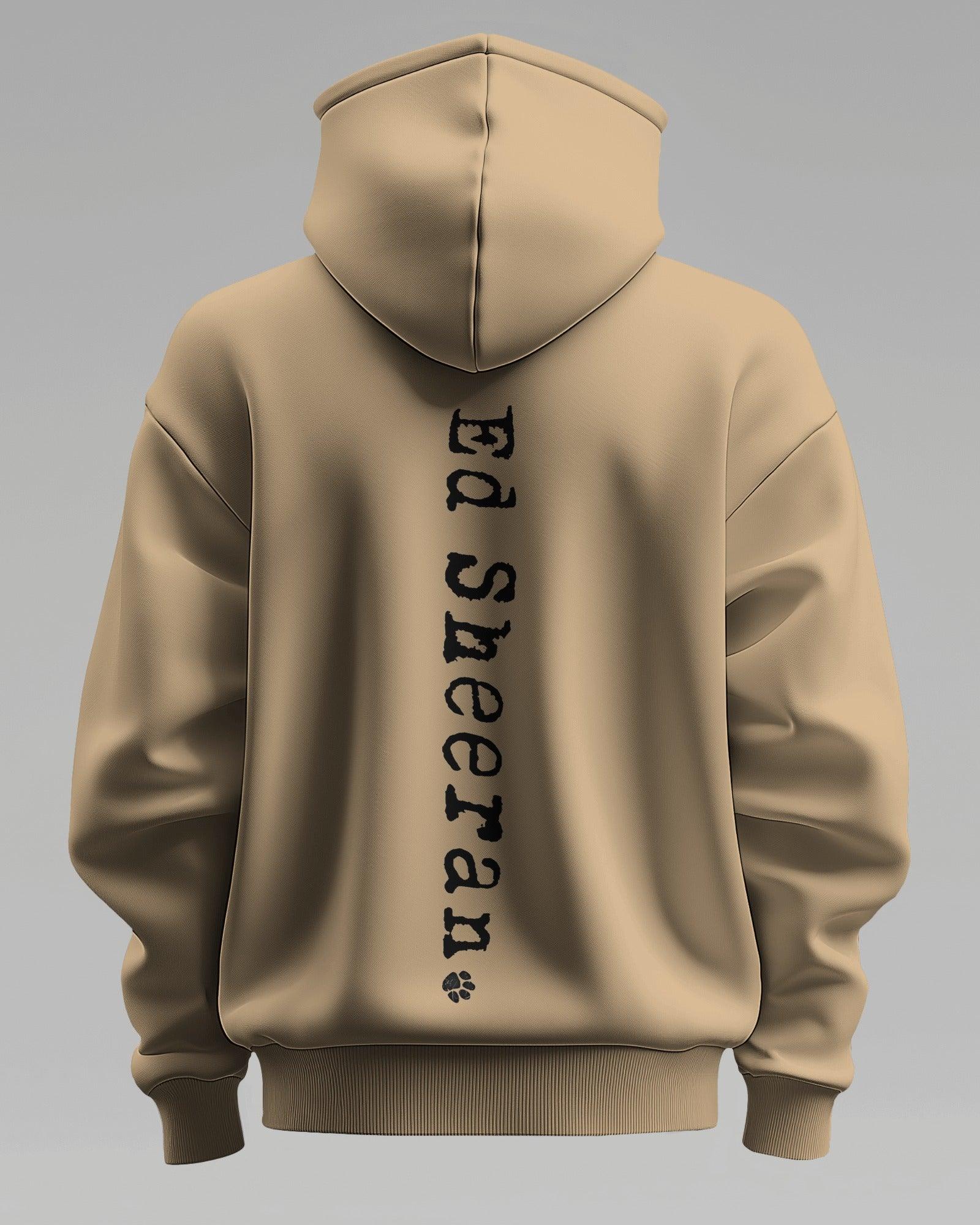 Beige luxe hoodie inspired by Ed Sheeran, from Nitorious Atelier. Designed with premium cotton fleece for unmatched comfort and elegance, this hoodie combines a cosy fit with a timeless, versatile style, perfect for music lovers and casual wear.