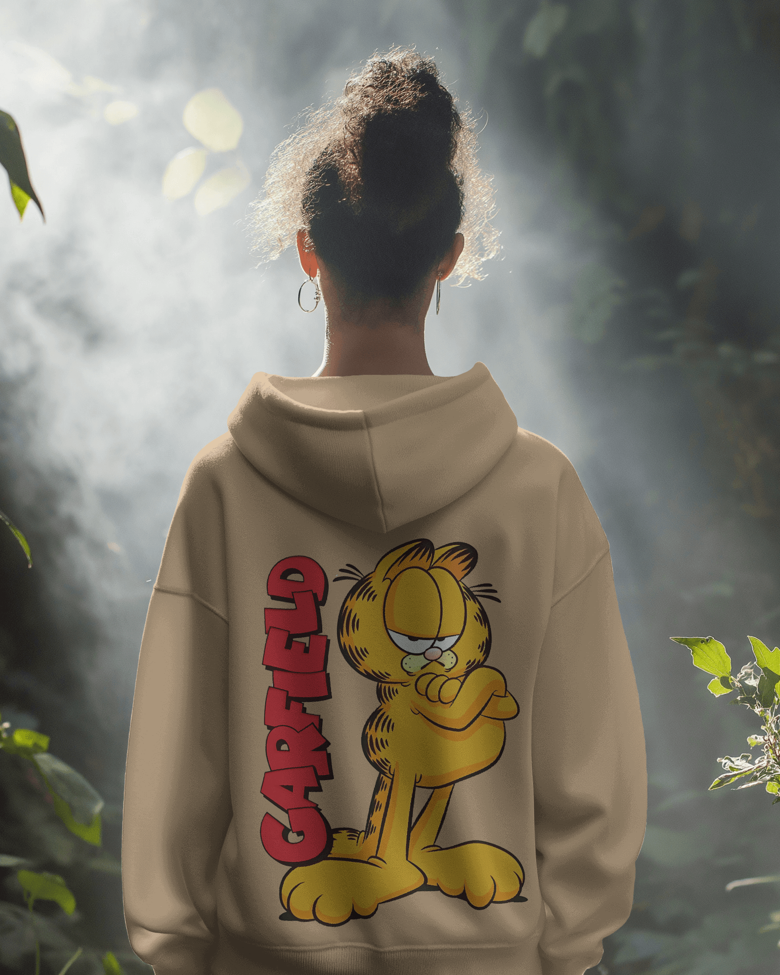 Nitorious Atelier Beige Garfield Luxe Hoodie.