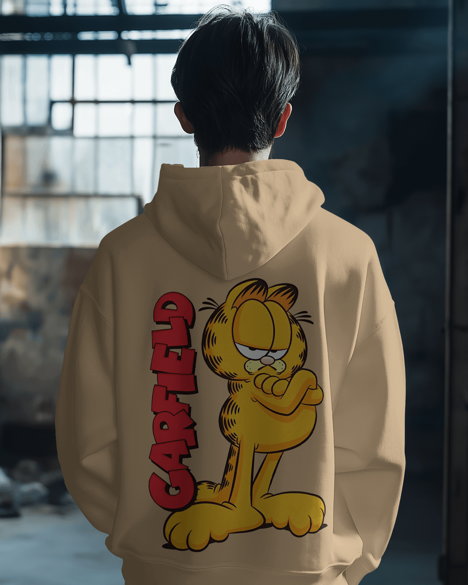 Nitorious Atelier Beige Garfield Luxe Hoodie.