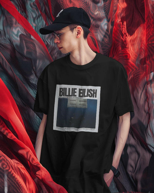 An oversized, Billie Eilish Printed tee from Nitorious Atelier, offering comfort and style in equal measure.