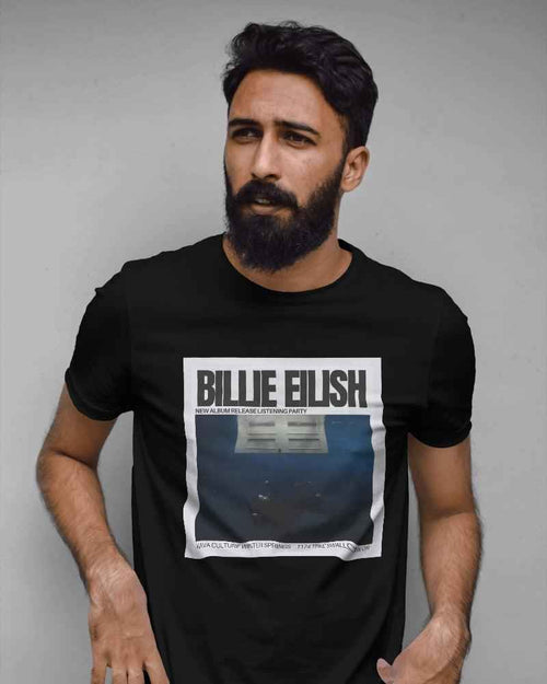 Billie Eilish Regular Fit Black T-shirt