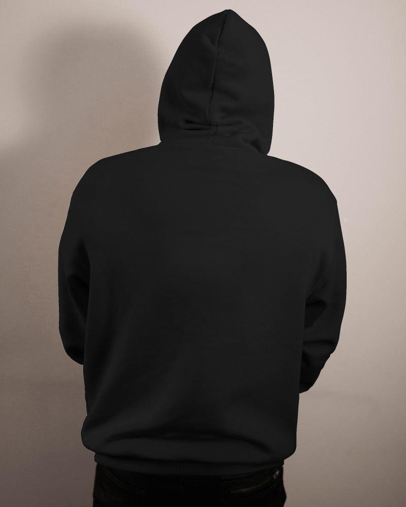 Nitorious Atelier black Luxe hoodie crafted from premium cotton fleece for a sleek and comfortable fit. This hoodie combines luxury with warmth, featuring a minimalist design perfect for versatile, everyday style.