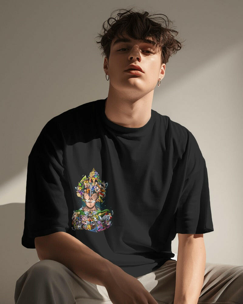 An oversized, Dragon ball Z Printed tee from Nitorious Atelier, offering comfort and style in equal measure.