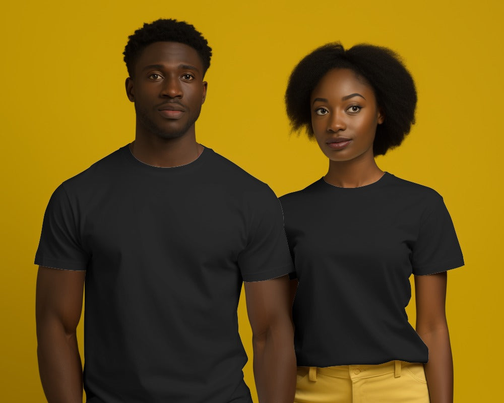 Black regular fit t-shirt from Nitorious Atelier. Made from premium cotton, this t-shirt offers a sleek and comfortable fit. Ideal for versatile styling, it's a wardrobe essential that provides both durability and a classic look