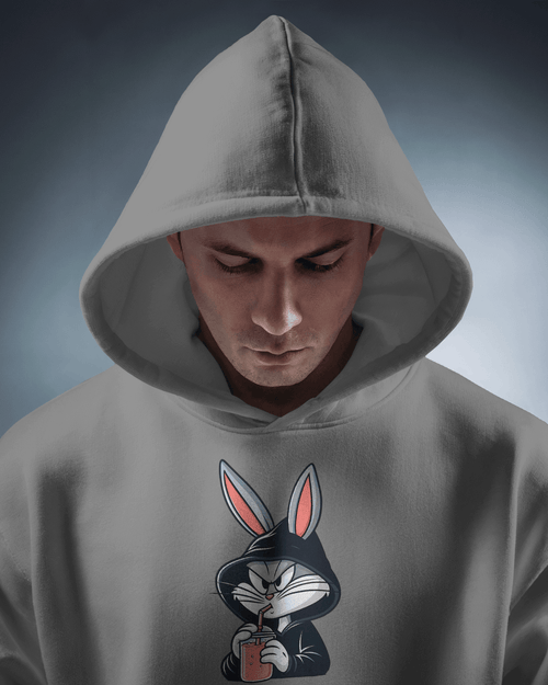 Bugs Bunny Grey Luxe Hoodie