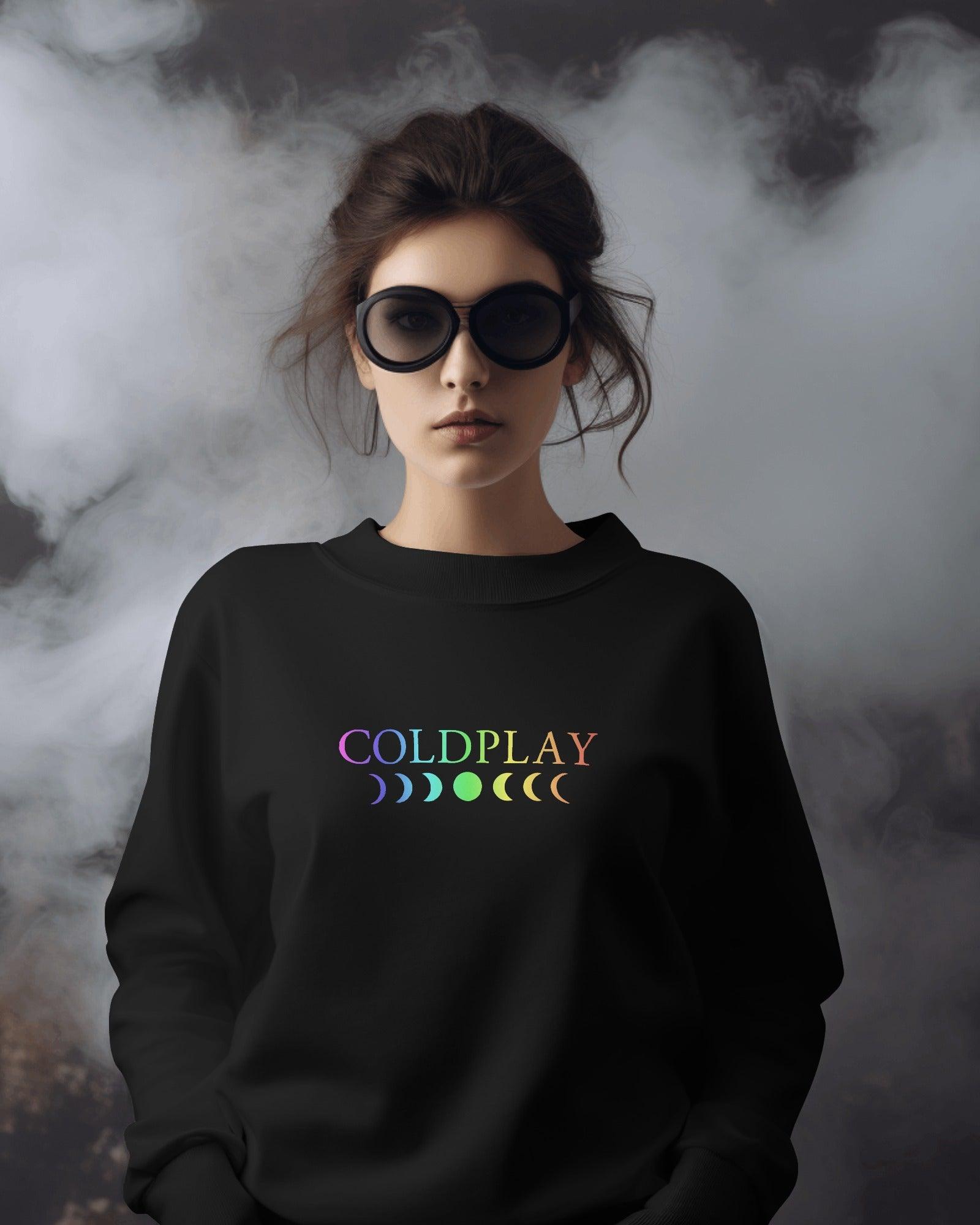 COLDPLAY A HEAD FULL OF DREAMS Black Luxe Sweatshirt - Made on Order