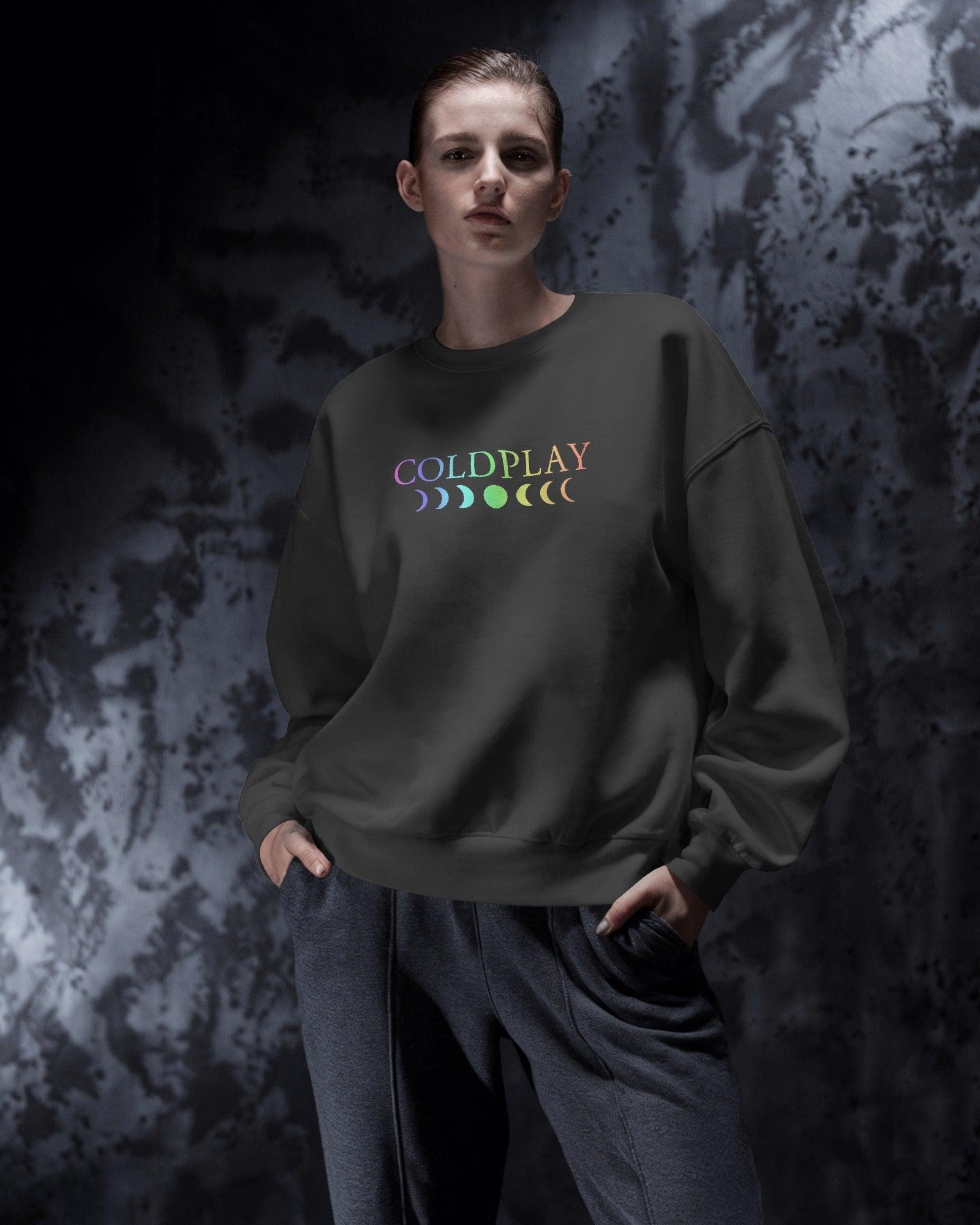 COLDPLAY A HEAD FULL OF DREAMS Black Luxe Sweatshirt - Made on Order