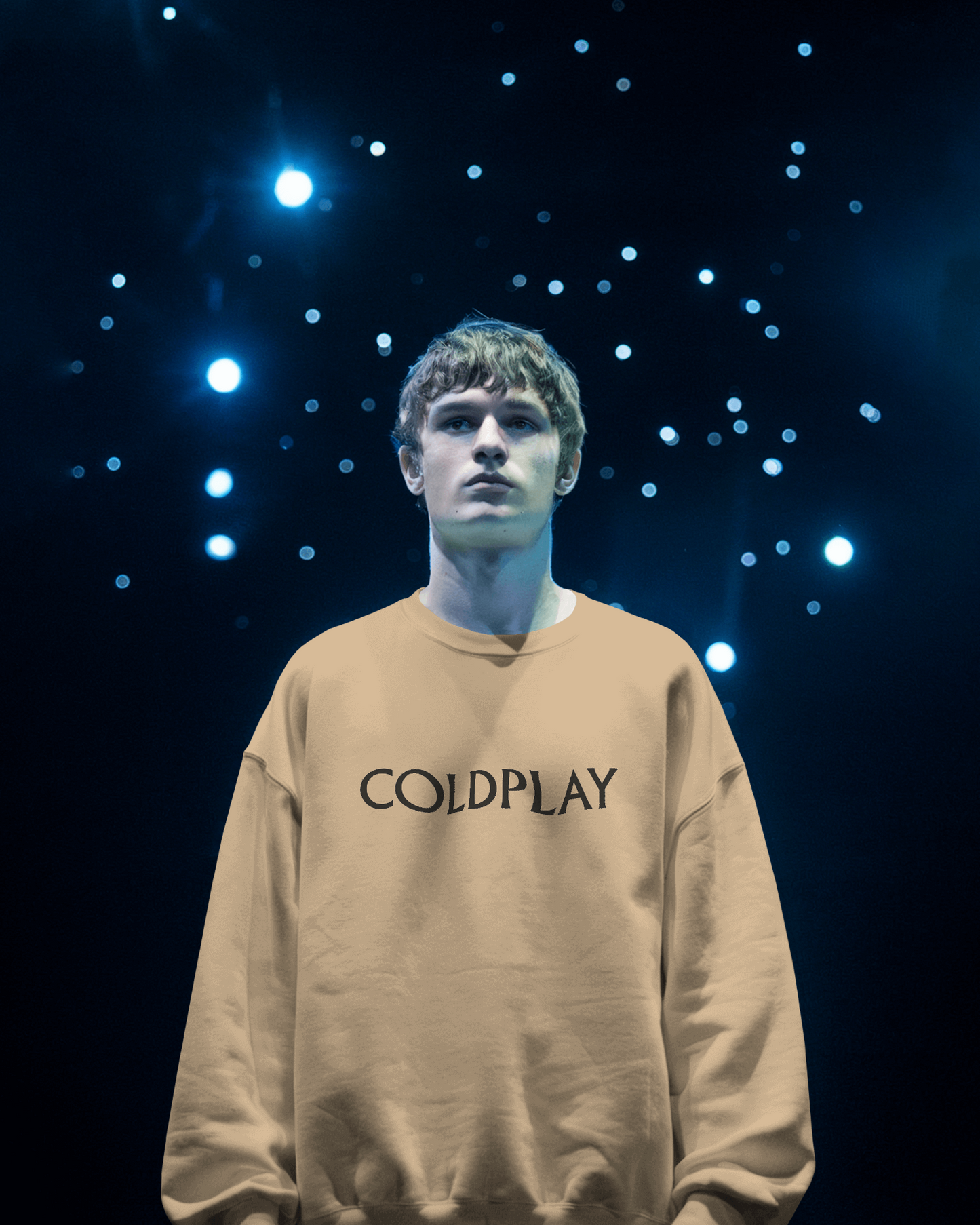 Coldplay beige sweatshirt from Nitorious Atelier, crafted from premium cotton fleece for ultimate comfort and warmth. Features a stylish minimalist design, perfect for casual outings and cosy evenings.