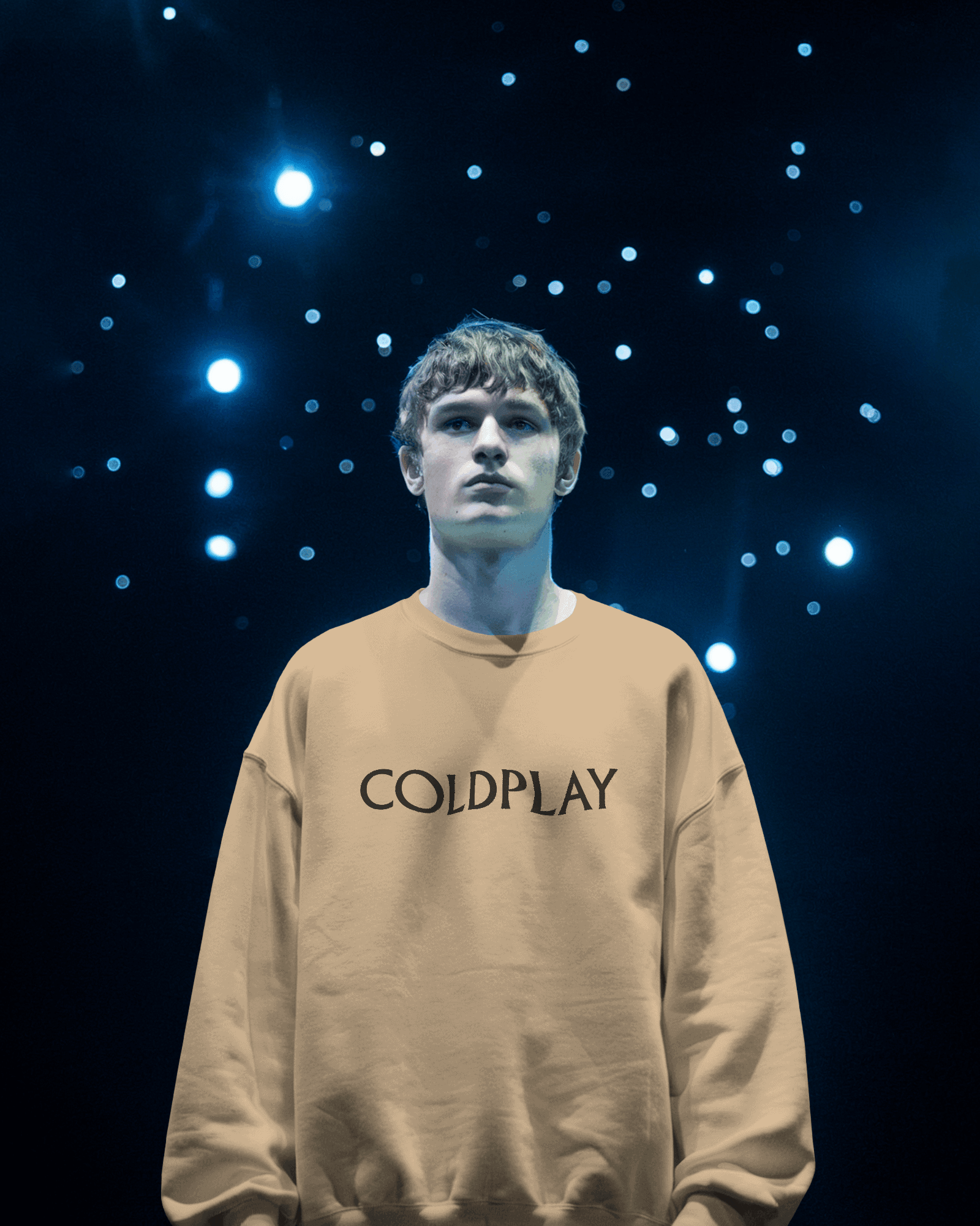 COLDPLAY Beige Luxe Sweatshirt.
