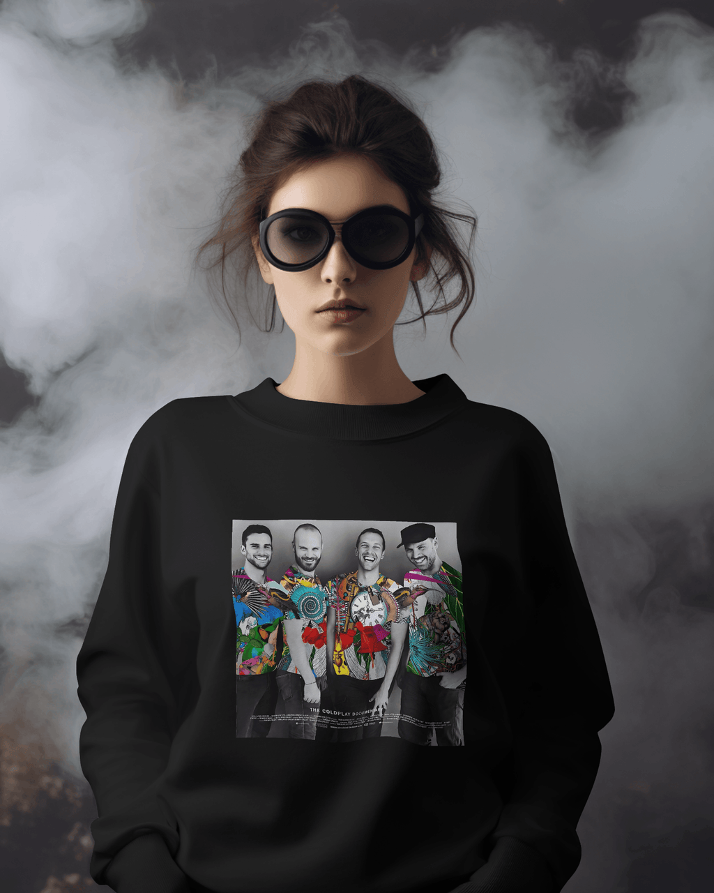 COLDPLAY Black Luxe Sweatshirt.
