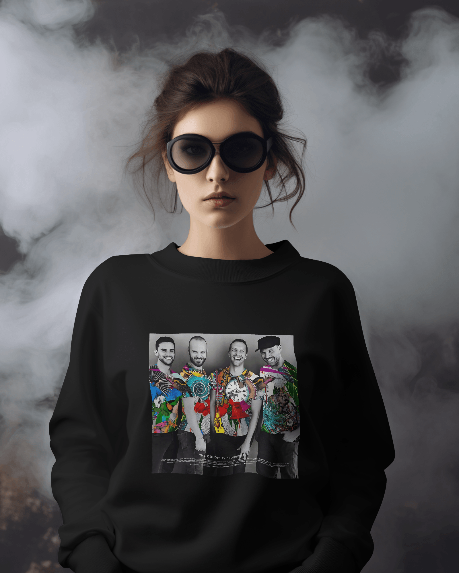 COLDPLAY Black Luxe Sweatshirt.