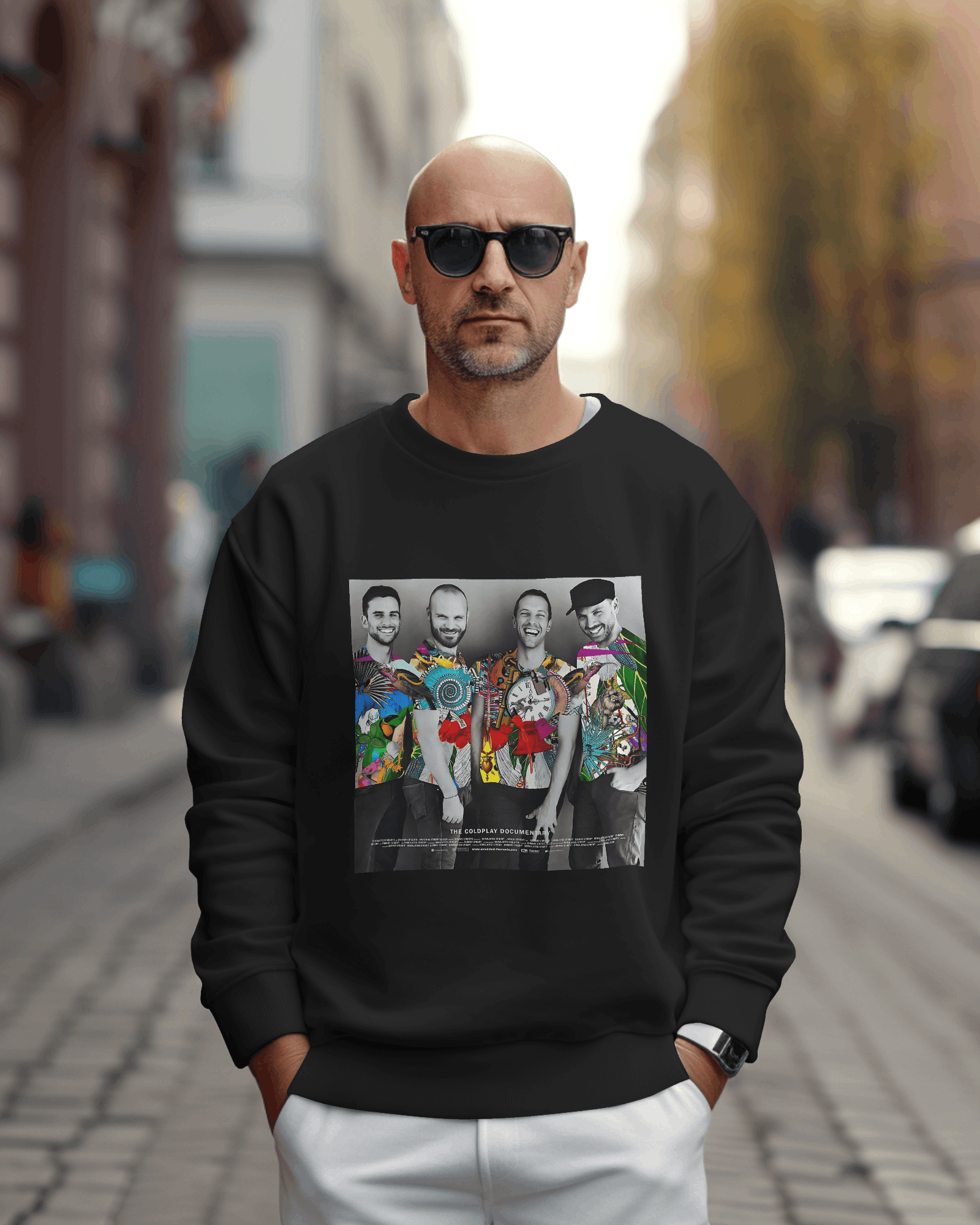COLDPLAY Black Luxe Sweatshirt.