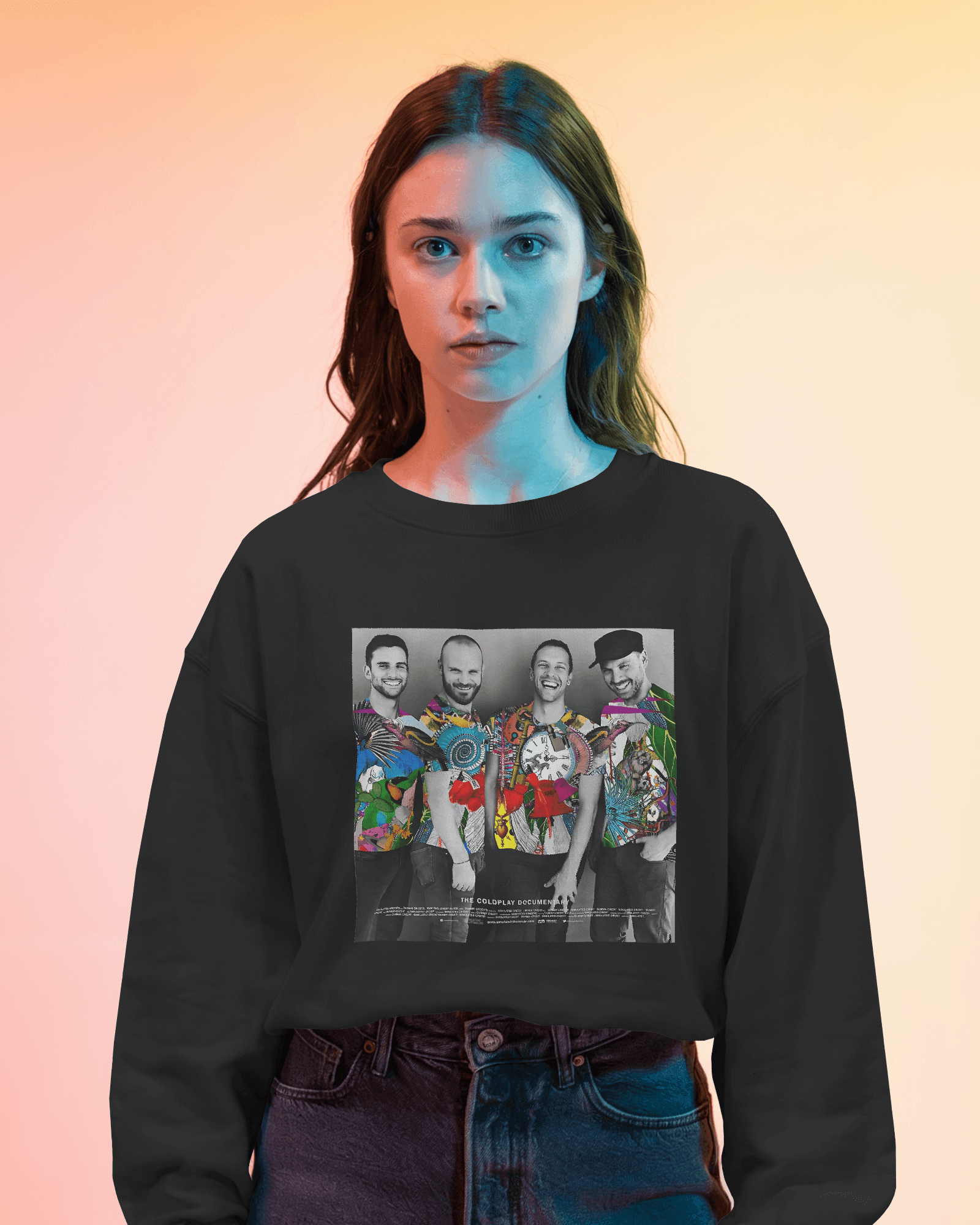 COLDPLAY Black Luxe Sweatshirt.