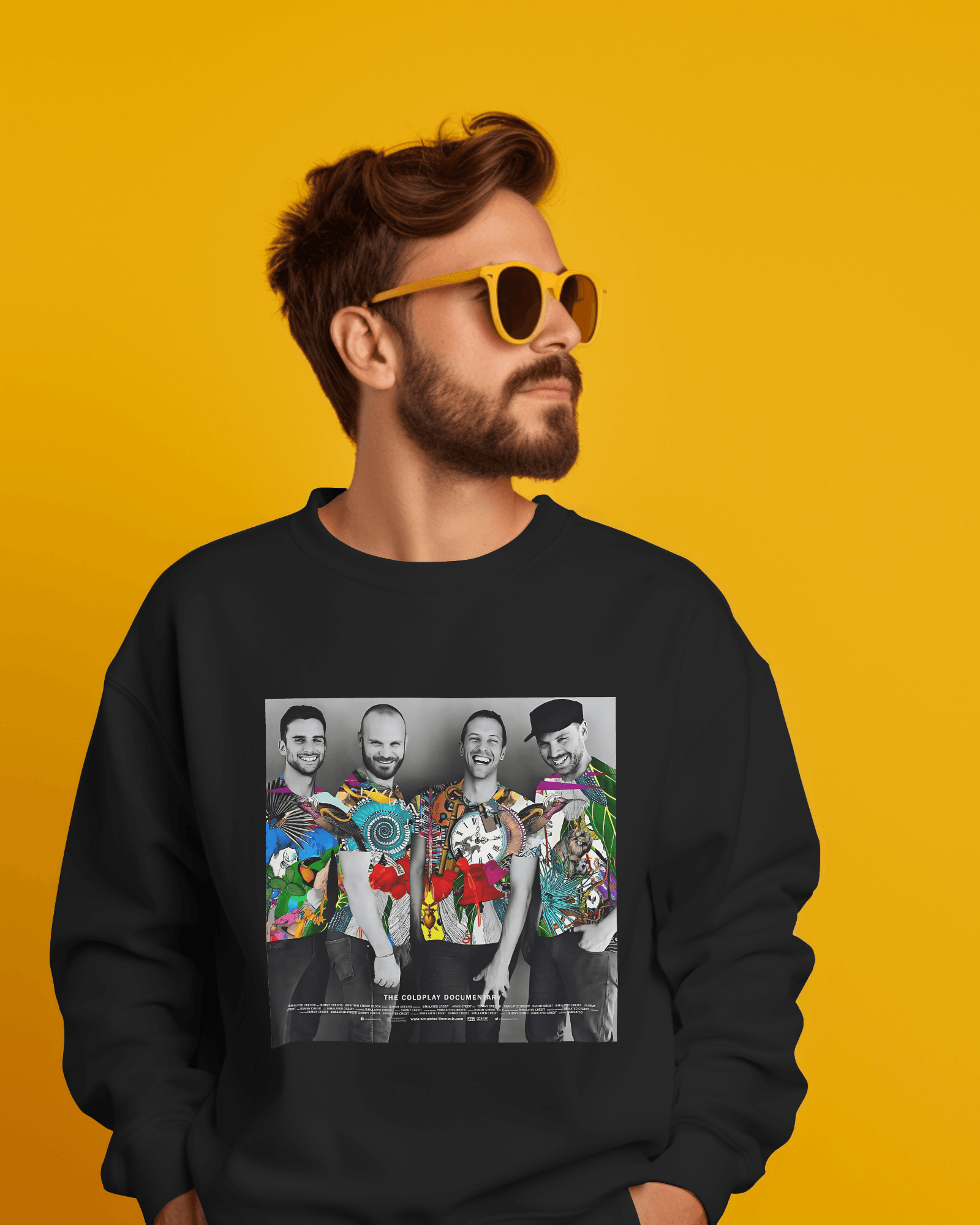 COLDPLAY Black Luxe Sweatshirt.