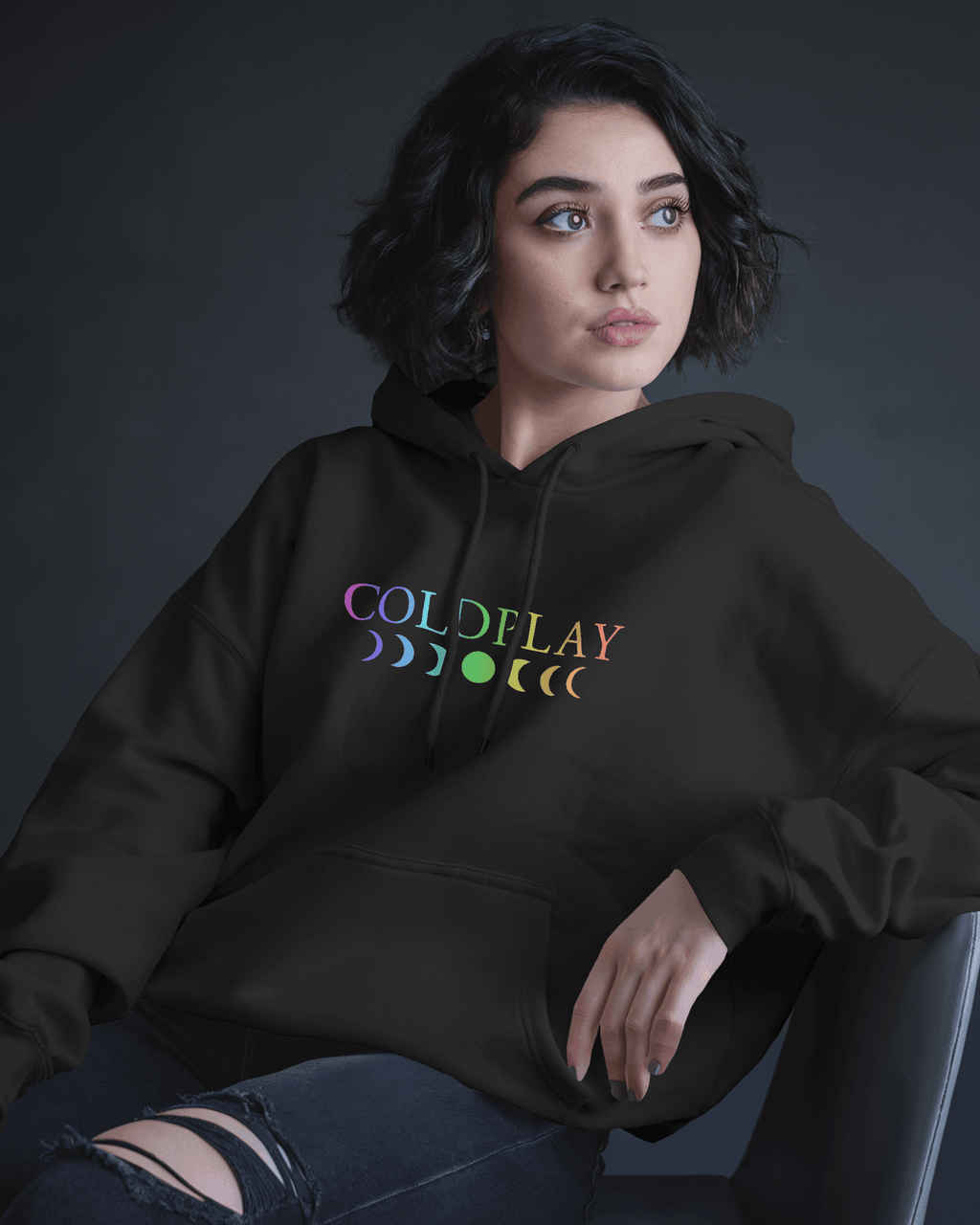Coldplay black hoodie from Nitorious Atelier featuring a stylish and cosy design. Made from 100% premium cotton fleece, this hoodie provides superior warmth and comfort, ideal for everyday wear or chilly weather
