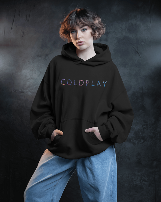 Black Coldplay hoodie from Nitorious Atelier featuring a sleek design inspired by the iconic band. Made from 100% premium cotton fleece, this hoodie offers ultimate comfort, warmth, and a stylish look, perfect for music lovers and casual outings.