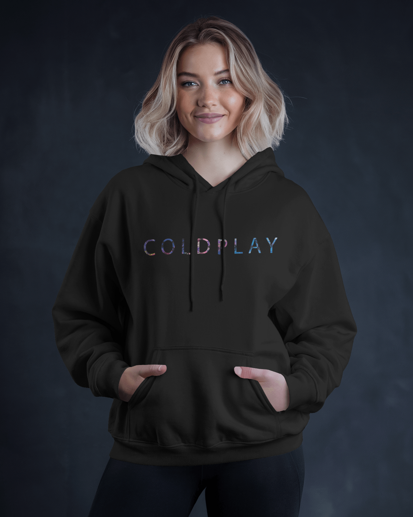 Black Coldplay hoodie from Nitorious Atelier featuring a sleek design inspired by the iconic band. Made from 100% premium cotton fleece, this hoodie offers ultimate comfort, warmth, and a stylish look, perfect for music lovers and casual outings.