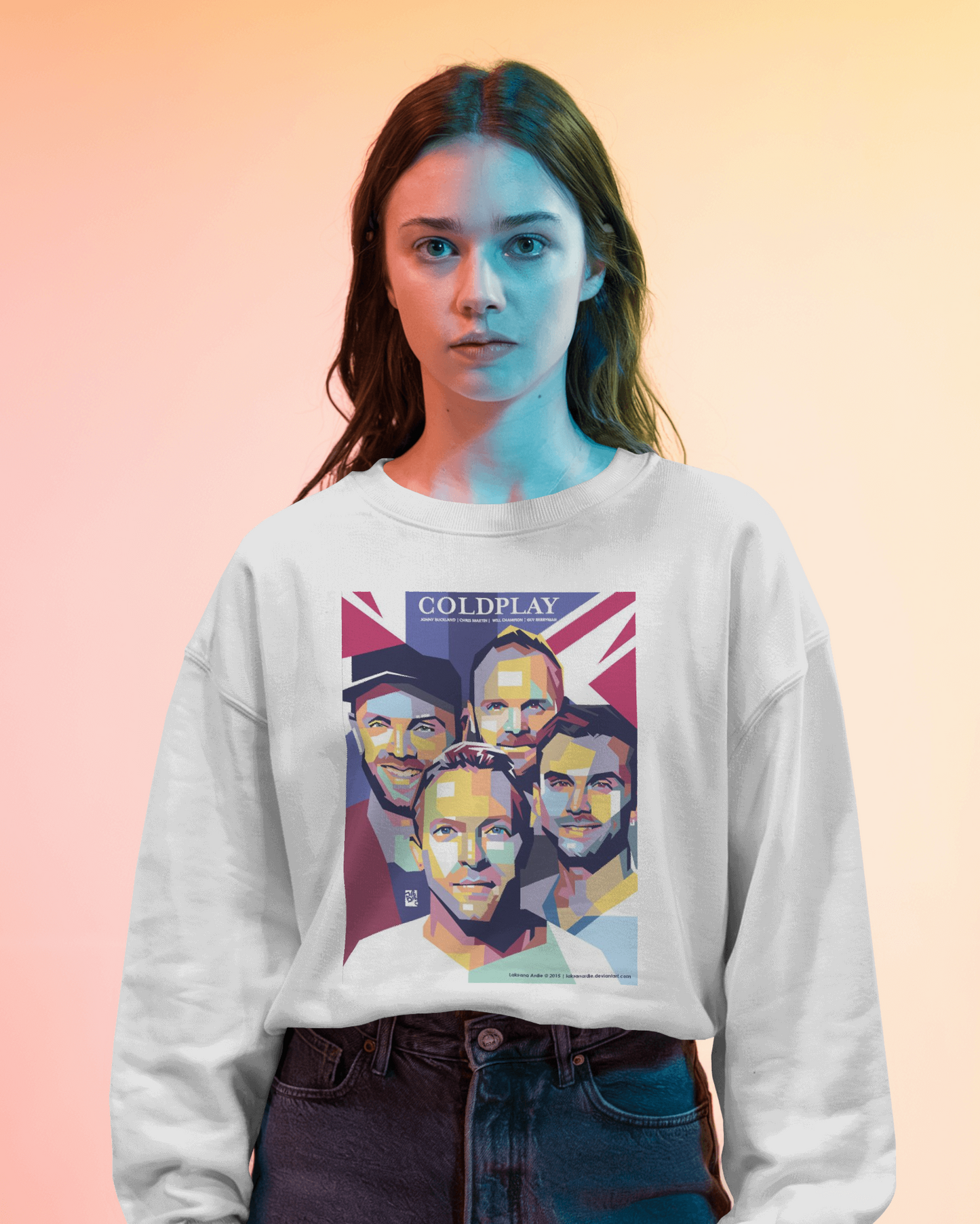 Coldplay-inspired sweatshirt from Nitorious Atelier featuring a vibrant graphic design. Crafted from premium cotton fleece for warmth and comfort, this sweatshirt is perfect for music lovers and casual wear enthusiasts alike.