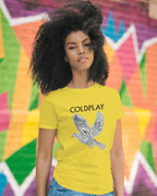 COLDPLAY MAGIC Regular Fit Yellow T-shirt - Made On Order