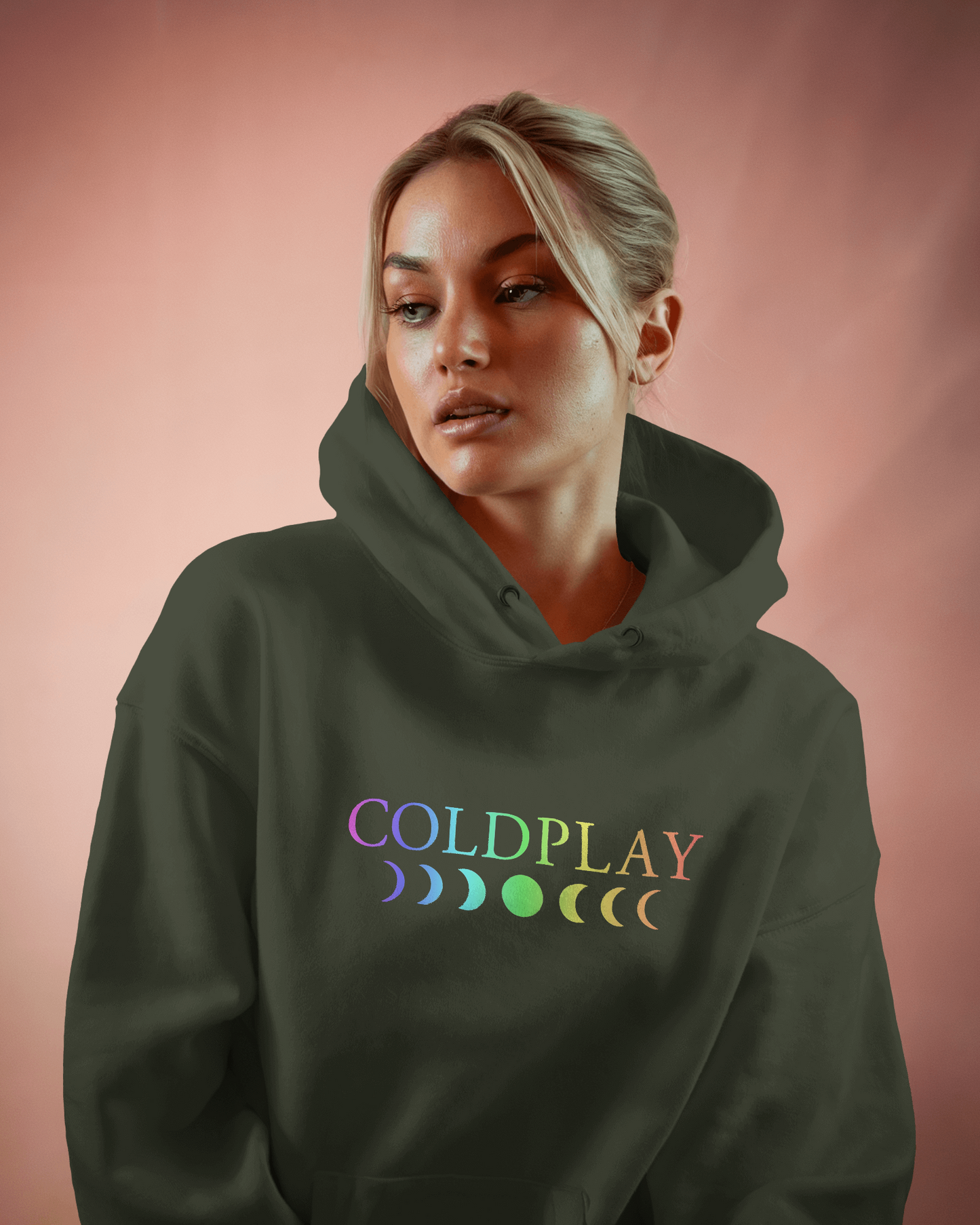 Coldplay olive hoodie from Nitorious Atelier featuring a minimalist design inspired by the iconic band. Made from 100% premium cotton fleece, this hoodie offers exceptional comfort, warmth, and a perfect fit for casual outings or cozy evenings.