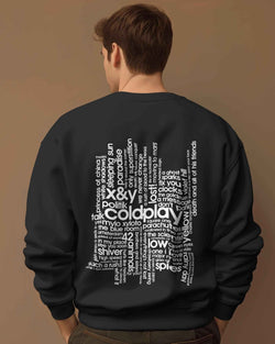 COLDPLAY Songs Black Luxe Sweatshirt