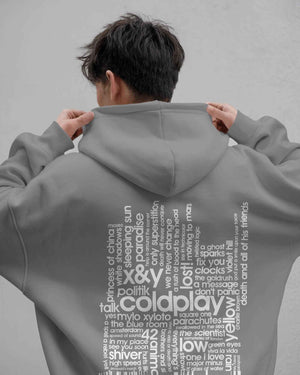 Nitorious Atelier COLDPLAY TOUR Grey Luxe Hoodie - Made on Orders