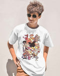 Cartoon Oversized White T-shirt