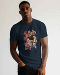 Cartoon Regular Fit Dark Blue T-shirt