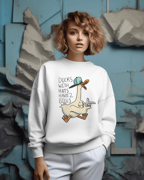 Classic White Ducks Luxe Sweatshirt