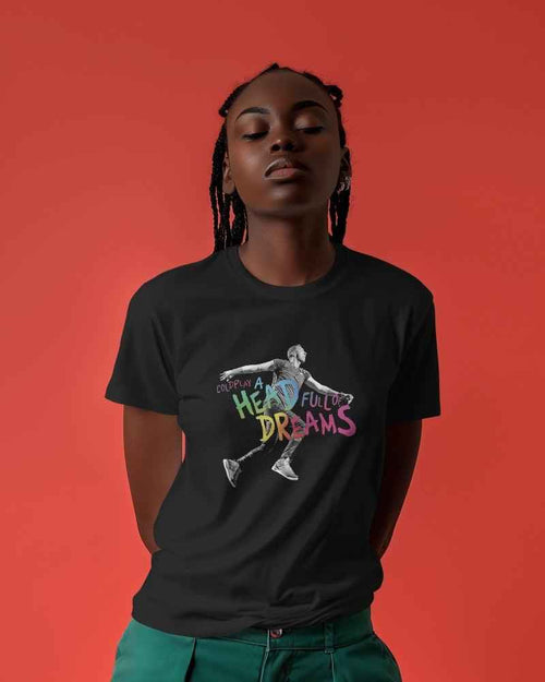 Coldplay Oversized Black  T-shirt - Made On Order