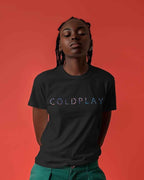 Coldplay Regular Fit Black  T-shirt- Made On Order