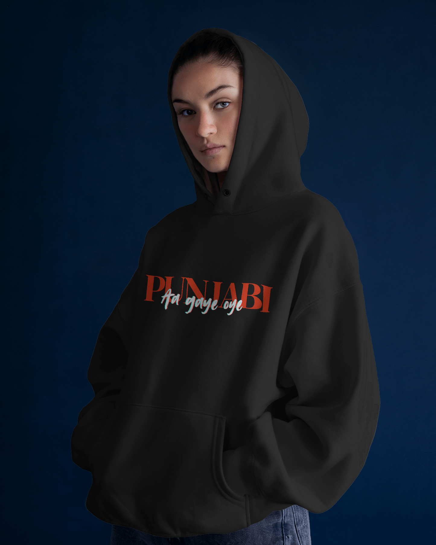 Black Diljit Diluminati hoodie from Nitorious Atelier, showcasing a striking graphic inspired by Diljit Dosanjh. Crafted from 100% premium cotton fleece, this hoodie offers warmth, comfort, and a stylish look for fans who want to stand out.