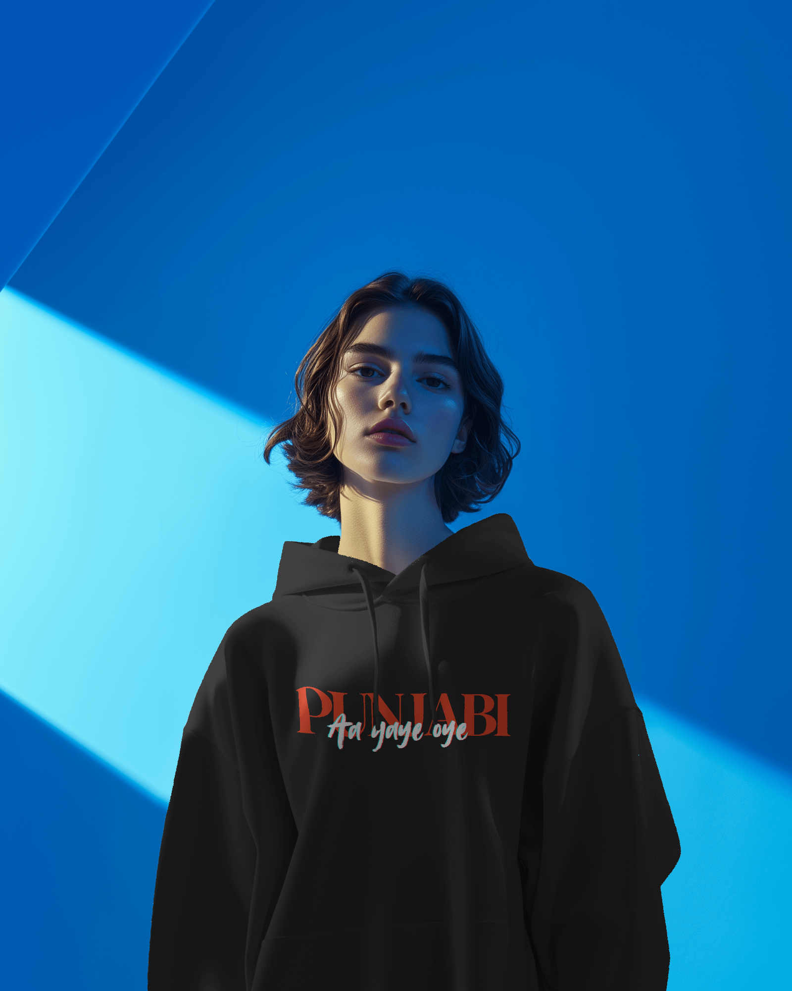 Black Diljit Diluminati hoodie from Nitorious Atelier, showcasing a striking graphic inspired by Diljit Dosanjh. Crafted from 100% premium cotton fleece, this hoodie offers warmth, comfort, and a stylish look for fans who want to stand out.