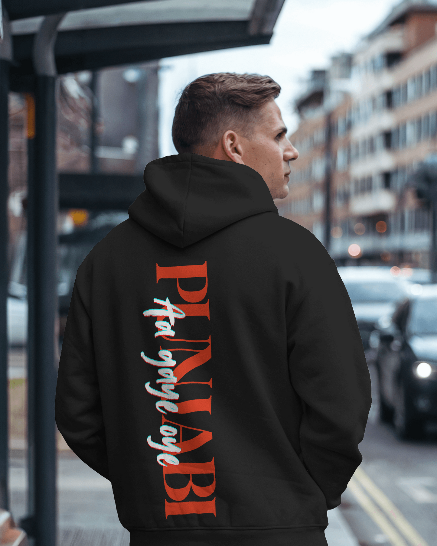 Black Diljit Diluminati hoodie from Nitorious Atelier, showcasing a striking graphic inspired by Diljit Dosanjh. Crafted from 100% premium cotton fleece, this hoodie offers warmth, comfort, and a stylish look for fans who want to stand out.