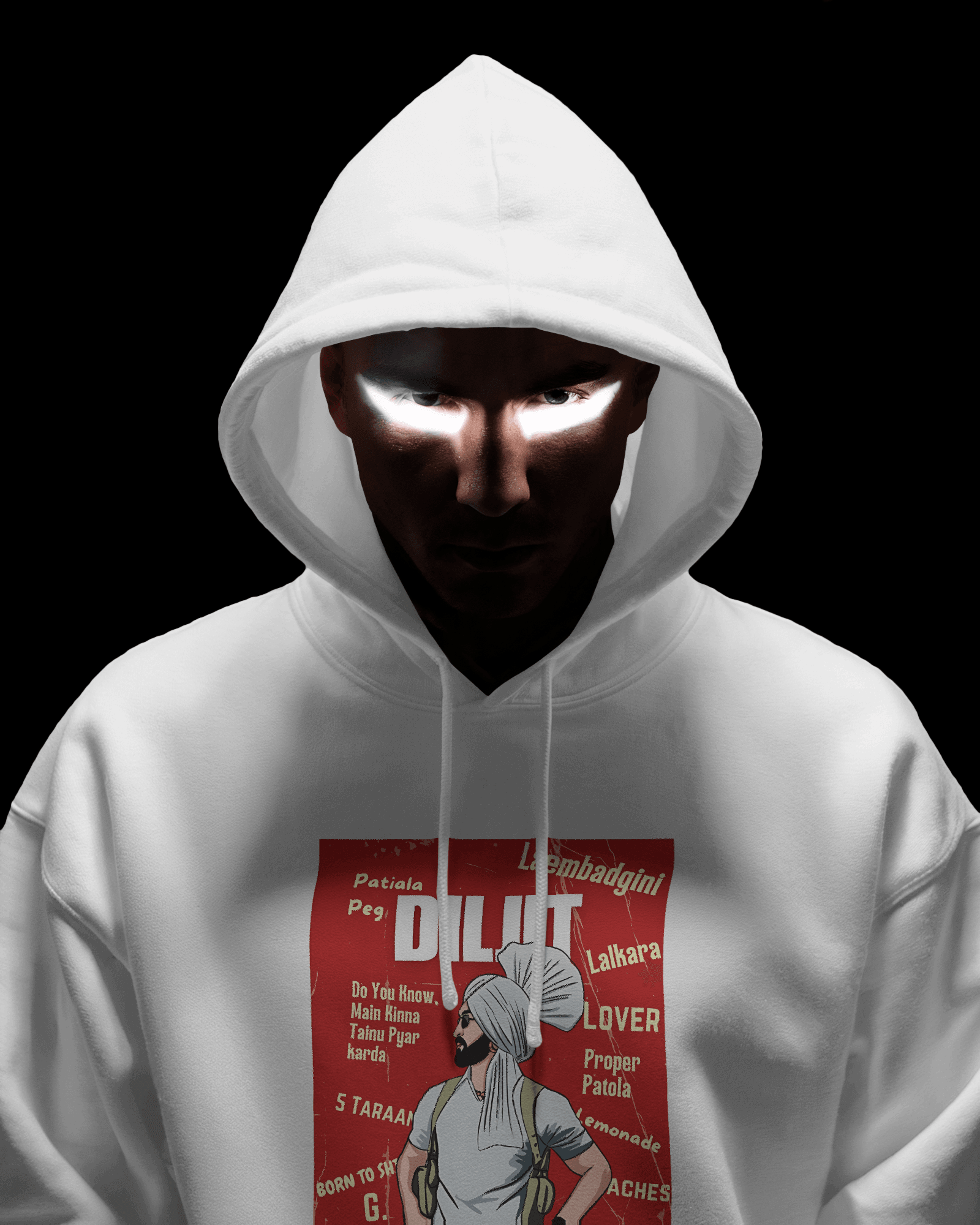 Diljit Dosanjh G.O.A.T Luxe Printed Hoodie.