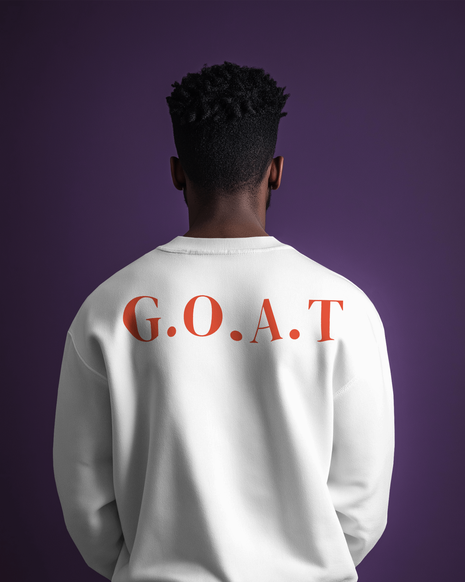 Diljit Dosanjh G.O.A.T white sweatshirt featuring a bold graphic inspired by his iconic album. Made from high-quality cotton fleece, this sweatshirt offers warmth and comfort, perfect for fans looking to showcase their love for the artist in style during colder weather