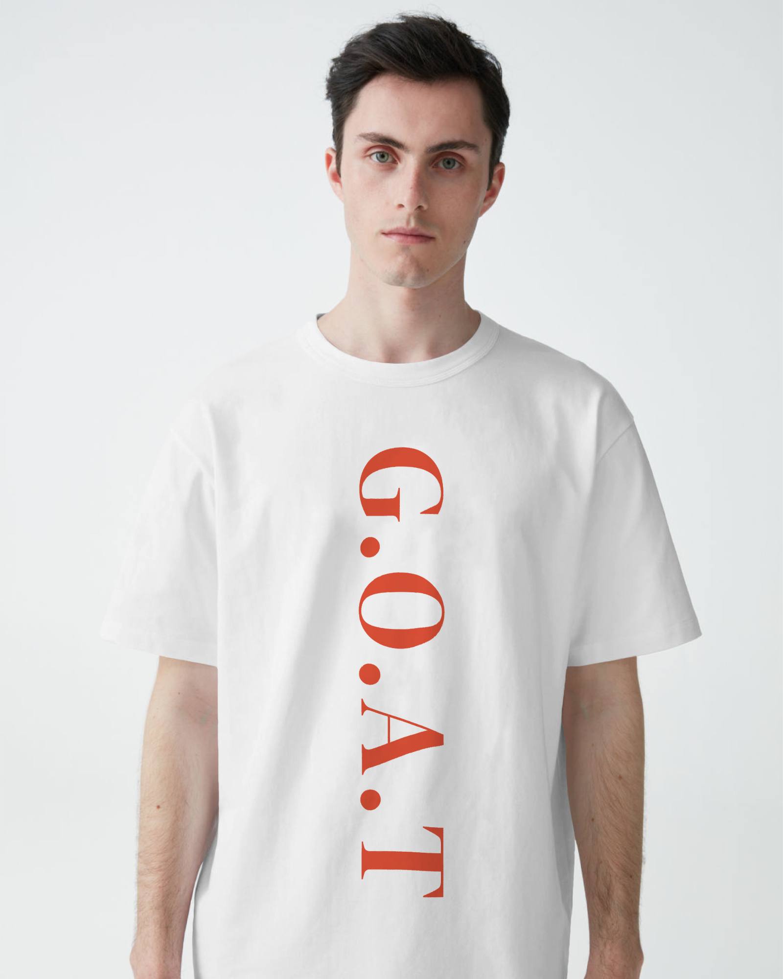 Diljit Dosanjh G.O.A.T white t-shirt featuring a striking graphic celebrating his iconic album. Made from premium cotton, this t-shirt provides a comfortable fit and is perfect for fans who want to represent their love for the artist's legendary music.