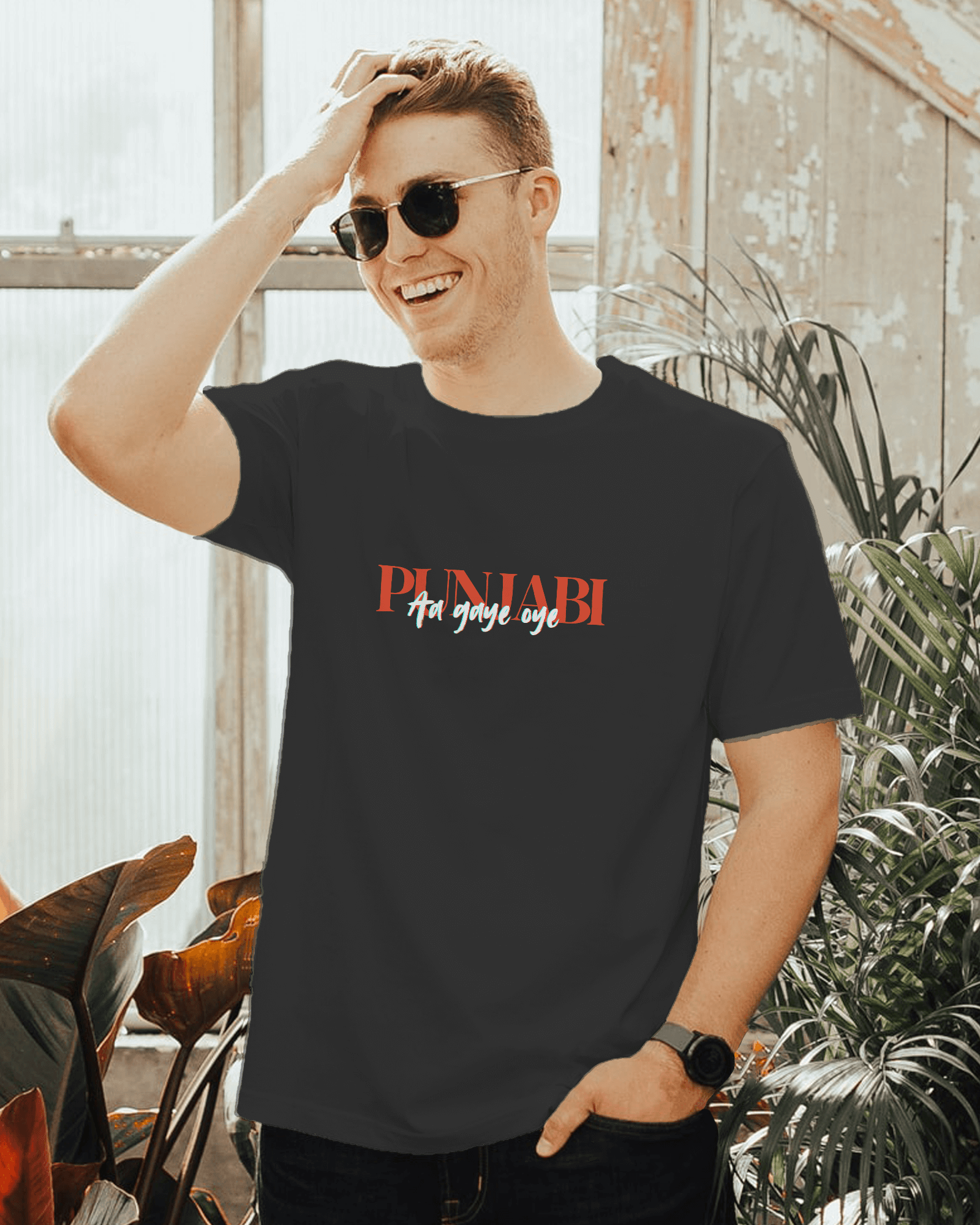 Diljit Dosanjh Regular Black T-shirt.