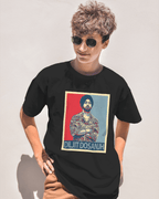 Diljit Aura Tour Oversized Black Tshirt