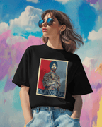 Diljit Aura Tour Oversized Black Tshirt
