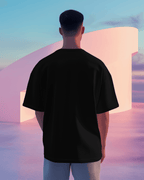 Diljit Aura Tour Oversized Black Tshirt