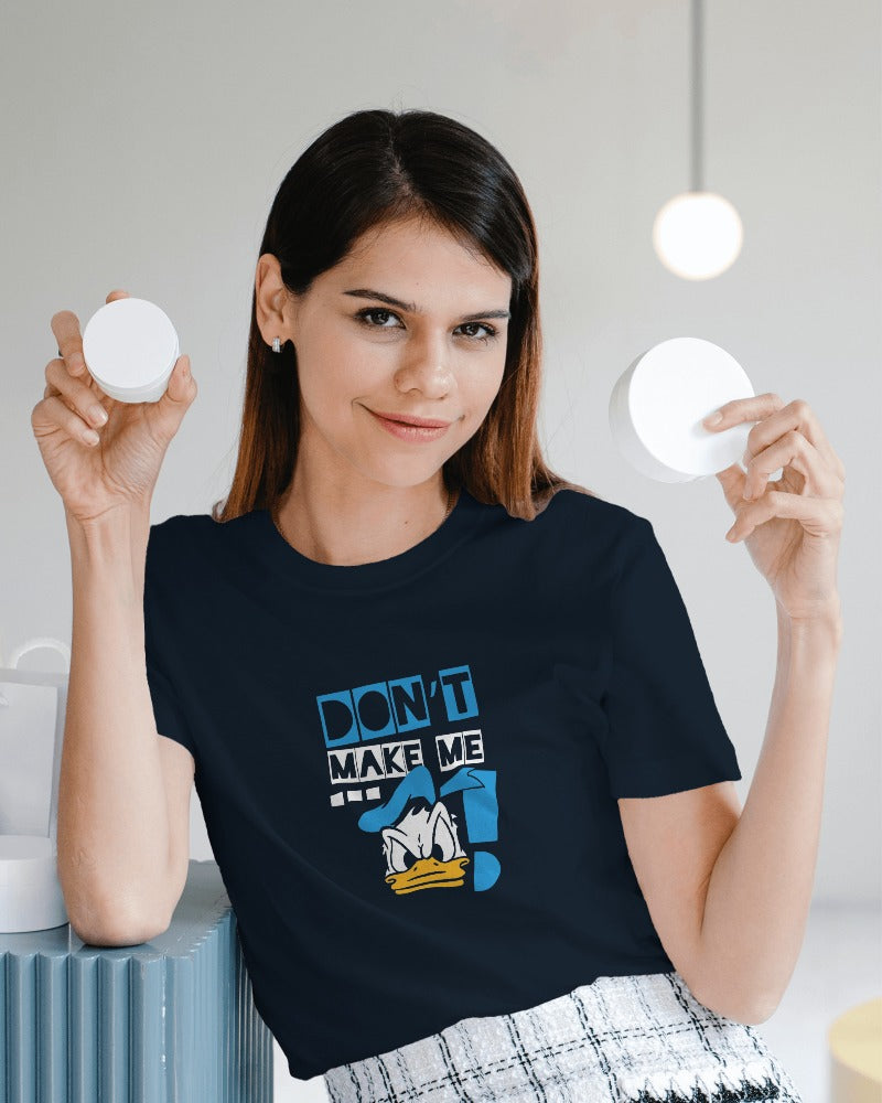 Donald blue regular fit t-shirt from Nitorious Atelier. This stylish tee features a vibrant graphic of Donald, made from premium cotton for superior comfort and durability. Perfect for adding a fun touch to your casual wardrobe