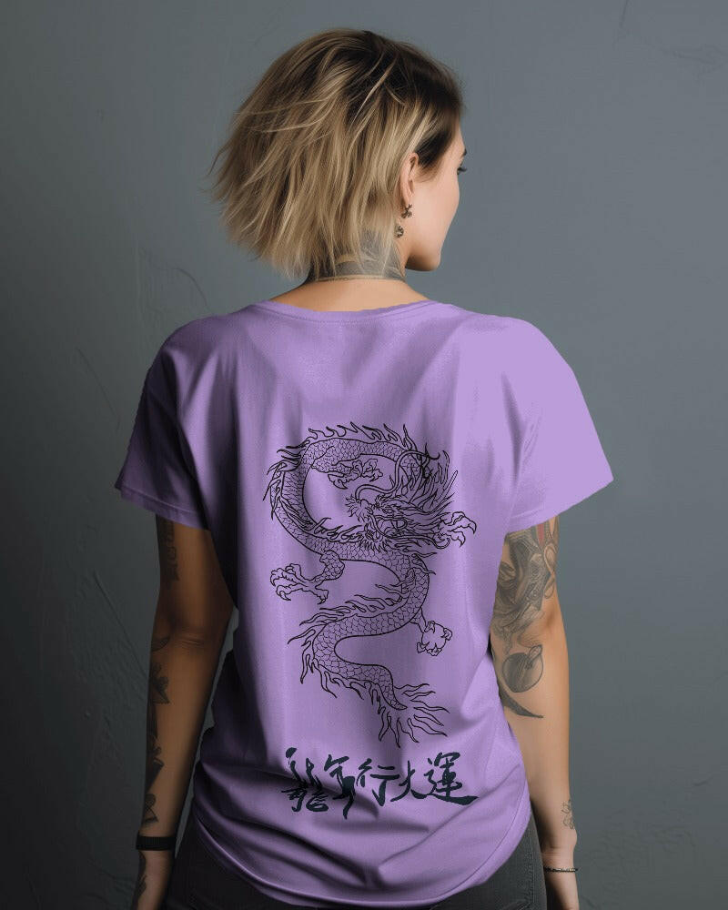 An oversized, Dragon Printed tee from Nitorious Atelier, offering comfort and style in equal measure.