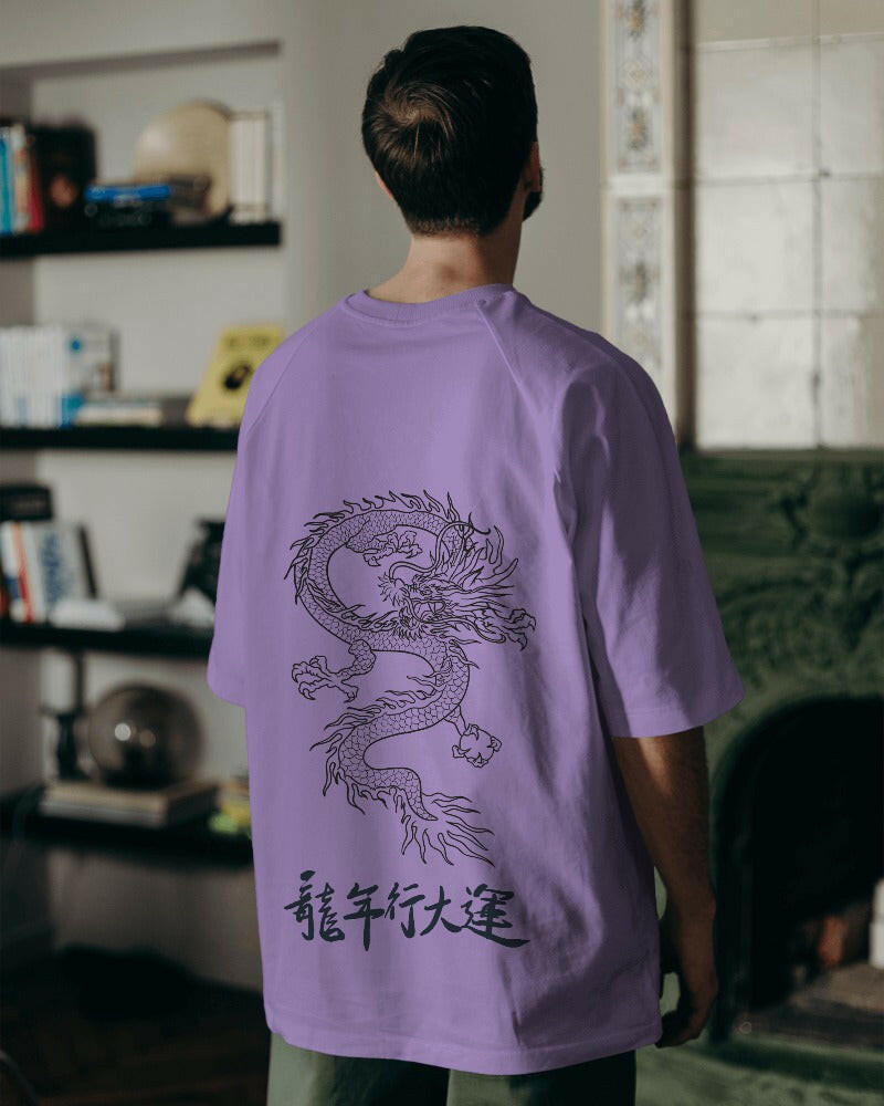 An oversized, Dragon Printed tee from Nitorious Atelier, offering comfort and style in equal measure.