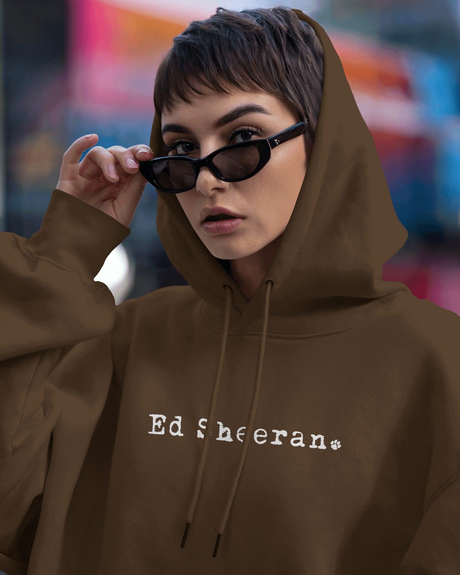 Brown luxe hoodie inspired by Ed Sheeran, from Nitorious Atelier. Made from premium cotton fleece for ultimate comfort and style, this hoodie features a cosy fit and a timeless design, perfect for casual and music-inspired outfits.