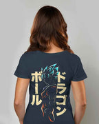GOKU Regular Fit Dark Blue T-shirt