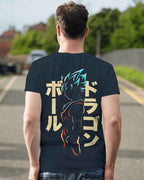 GOKU Regular Fit Dark Blue T-shirt