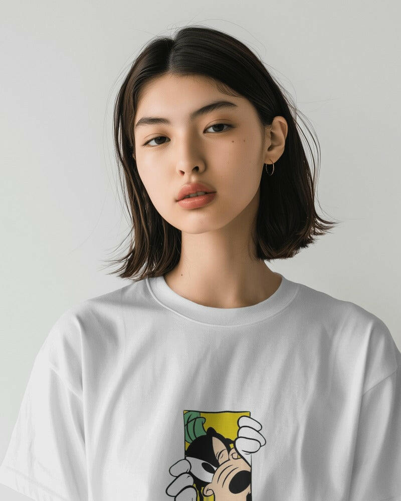 An oversized, Goofy Printed tee from Nitorious Atelier, offering comfort and style in equal measure.