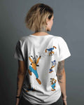 Goofy Oversized White T-shirt